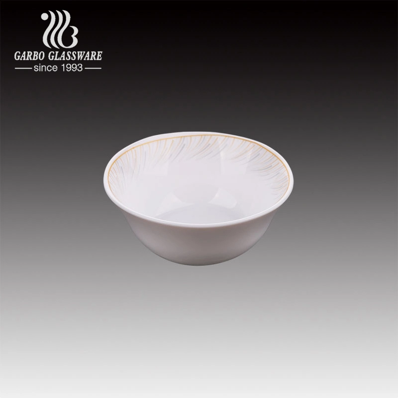 Wholesale Opal Glass 4.5" Soup Rice Bowl with Decal