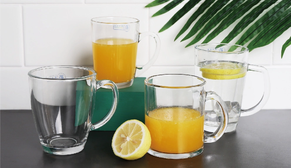 Mother′s Day Custom Decal Design Glass Mug and Saucer Tea Cup Coffee Mug Set