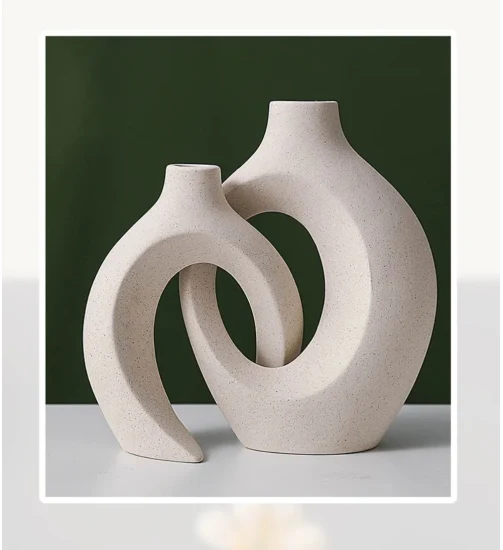 Vente en gros de vase d'abstraction minimaliste moderne accessoires de décoration florale