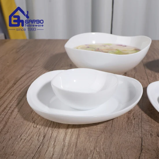 4.4 pouces bol en verre opale maison usage quotidien bol de riz opale vaisselle de mariage vente chaude verre opale Mini bol à salade